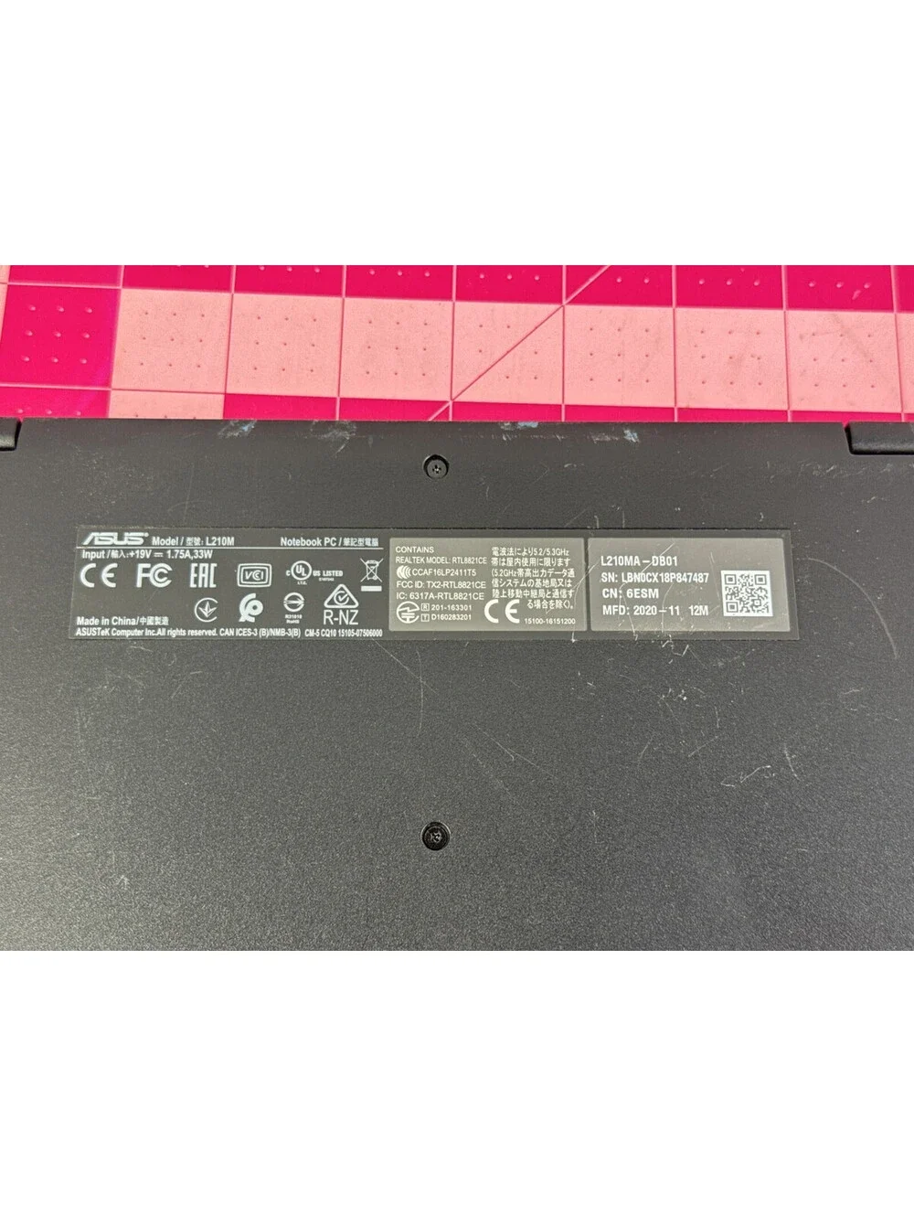 Asus E410M & L210M Celeron Laptops For Parts